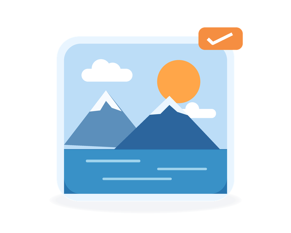 An original colorful graphic with transparent areas